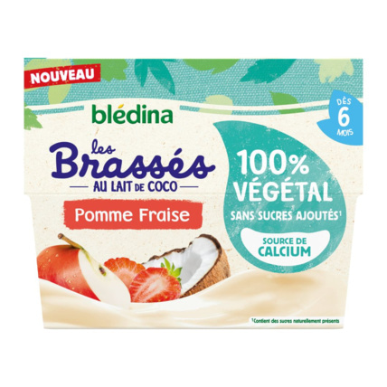 Avis Brassés au lait de coco 100% végétal Blédina 1