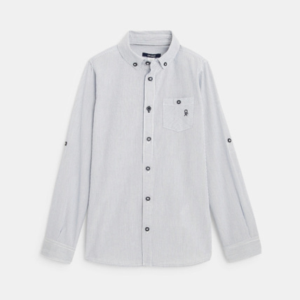 Avis Chemise à rayures bleue garçon OKAIDI 2
