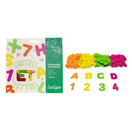 Avis Gommettes En Feutrine - Chiffres Et Lettres LOOLIPO 1