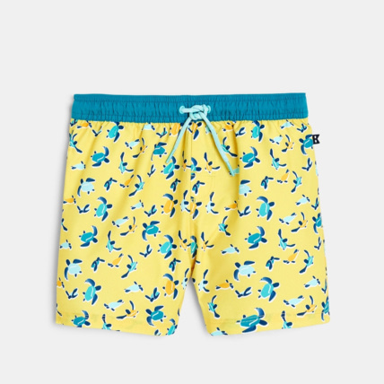Avis Short de bain imprimé jaune garçon OKAIDI 1