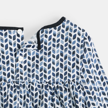 Avis Blouse imprimée bleue fille OKAIDI 3