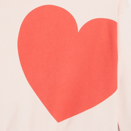 Avis Sweat-shirt grand cœur rose fille OKAIDI 3