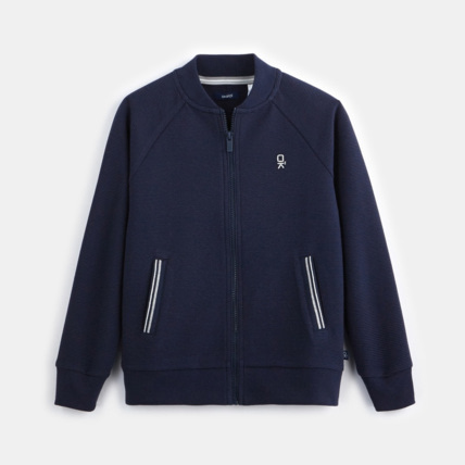 Avis Sweat zippé bleu garçon OKAIDI 1