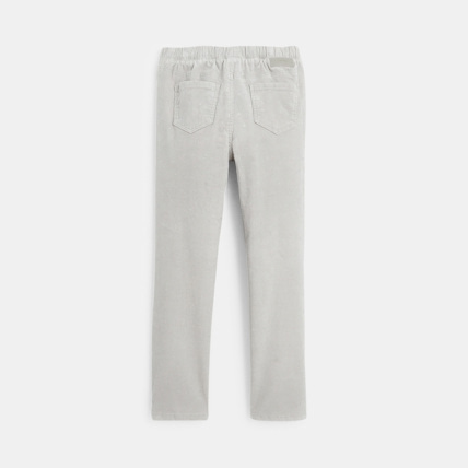 Avis Tregging en velours côtelé et doublé gris fille OKAIDI 3