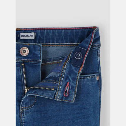 Avis Jean droit stretch bleu fille OKAIDI 4