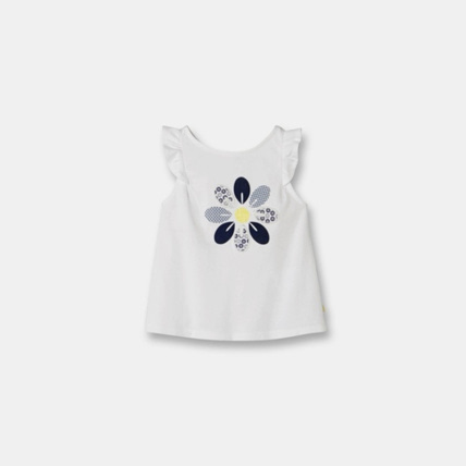 Avis T-shirt à motif fleur brodé OBAÏBI 1