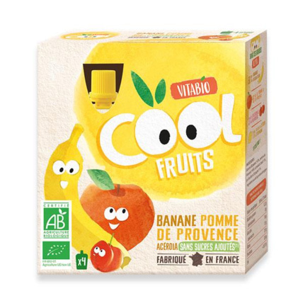 Avis Cool Fruits - Banane Pomme de Provence Acérola Babybio 1
