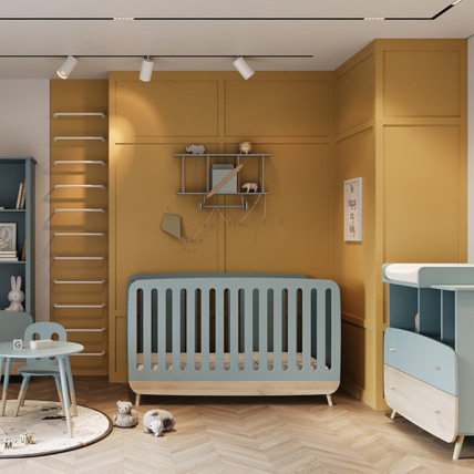 Avis Chambre Duo Firmiana Lit bébé évolutif + Commode + Plan à langer CBA meubles 1