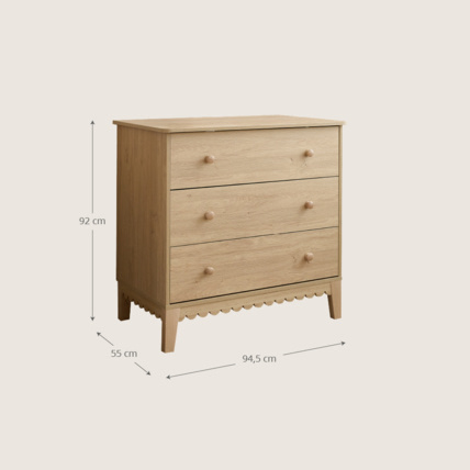 Avis Commode 3 Tiroirs Cannelle Petite Amélie 3