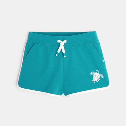 Avis Short uni en jersey doux vert fille OKAIDI 2