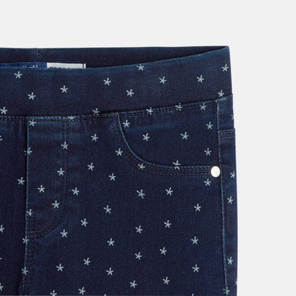 Avis Treggings à motifs délavés bleu fille OKAIDI 2