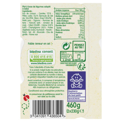 Avis BLEDICHEF Petits spaghetti et crème de légumes Blédina 4