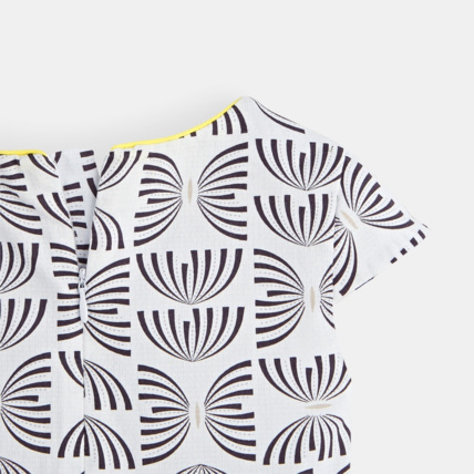 Avis Robe chic imprimée grise fille OKAIDI 4