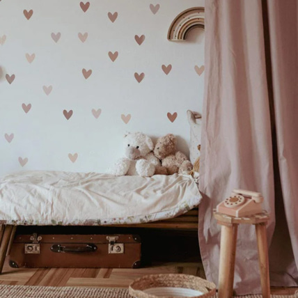 Avis Planche de stickers - Coeurs rose et beige Dekornik 1