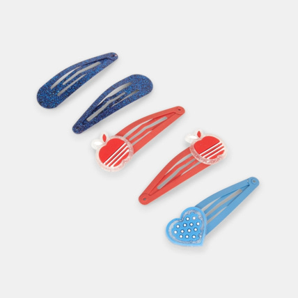 Avis Barrettes clic clac fantaisie (lot de 5) bleu fille OKAIDI 1