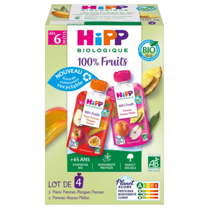 Avis Gourdes 100% Fruits 2 variétés Bio HIPP 2