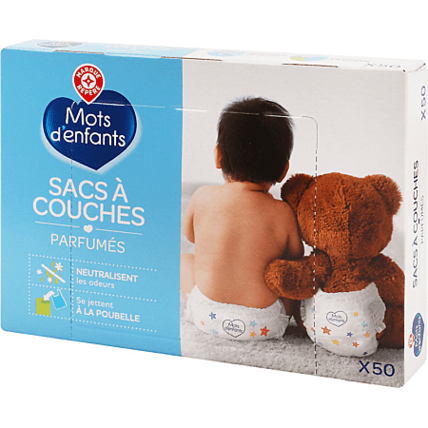 Avis Sacs à couches parfumés (x50) Mots d'enfants 1