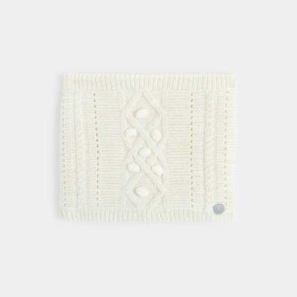 Avis Snood torsadé fantaisie beige fille OKAIDI 2