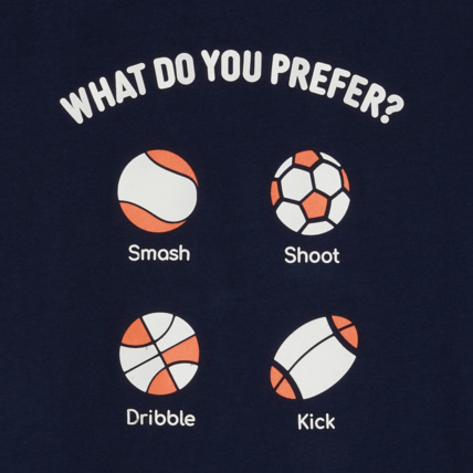 Avis T-shirt sport à message "What do you prefer" bleu garçon OKAIDI 3