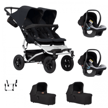 Avis Poussette double Duet V3.2 + 2 nacelles Plus + 2 coques Protect Mountain Buggy 1
