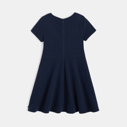 Avis Robe manches courtes côtelée bleue fille OKAIDI 3