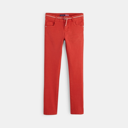 Avis Pantalon skinny hyper stretch violet fille OKAIDI 1