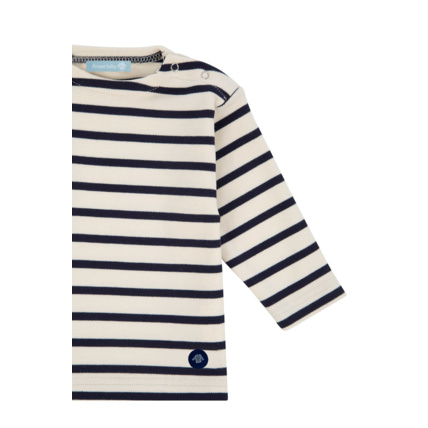 Avis Marinière "Loctudy" Baby - coton épais - Nature/Navire ARMOR-LUX 2