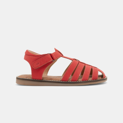 Avis Sandale multibrides cuir à scratch rouges garçon OKAIDI 1