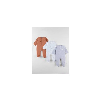 Avis Set de 3 Pyjamas Bébé en Jersey de Coton NOUKIE'S 1