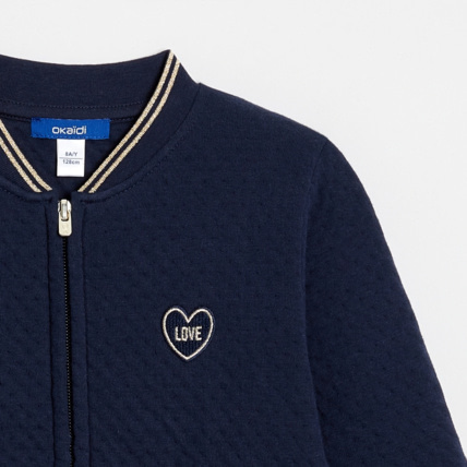 Avis Sweat-shirt teddy molletonné bleu fille OKAIDI 2