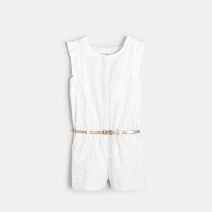 Avis Combishort broderie anglaise blanc fille OKAIDI 1