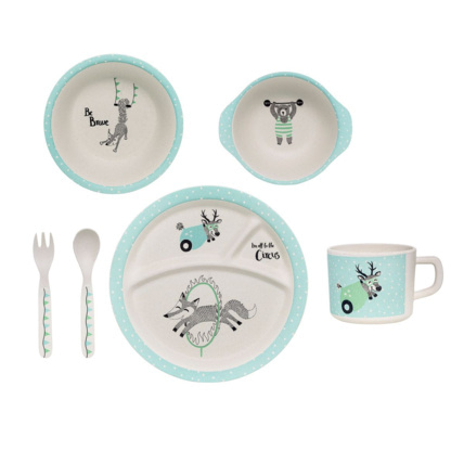 Avis Coffret repas Circus en bambou Bloomingville 1