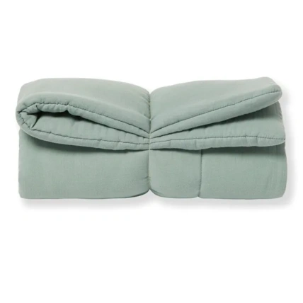 Avis Tapis de jeu bébé bio en gaze de coton vert sauge LUCIOLE ET CIE 1