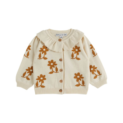 Avis Cardigan Fleurs Caramel Emile et Ida 1