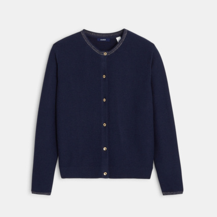 Avis Gilet boutonné bleu fille OKAIDI 1