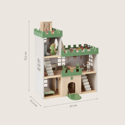 Avis Maison De Poupée Château Fort En Bois - Figurines Et 17 Accessoires Petite Amélie 5