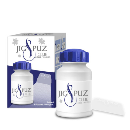 Avis Colle 240 ml pour 4 Puzzles 1000 Pièces avec Spatule JIG & PUZ 1