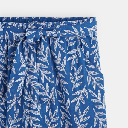 Avis Pantalon large imprimé bleu fille OKAIDI 3