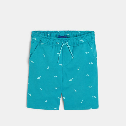 Avis Short en molleton imprimé requins bleu garçon OKAIDI 2