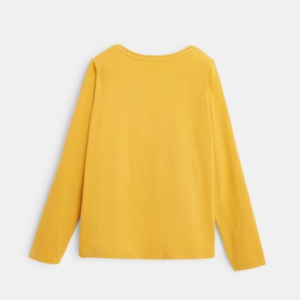 Avis T-shirt à motif animal jaune fille OKAIDI 4