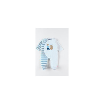 Avis Pyjama 1 pièce rayé rhino & éléphant en velours NOUKIE'S 1