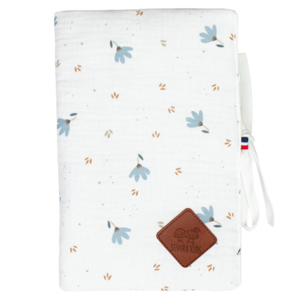 Avis Protège carnet de santé bébé en gaze de coton, Bleuet Sevira Kids 1