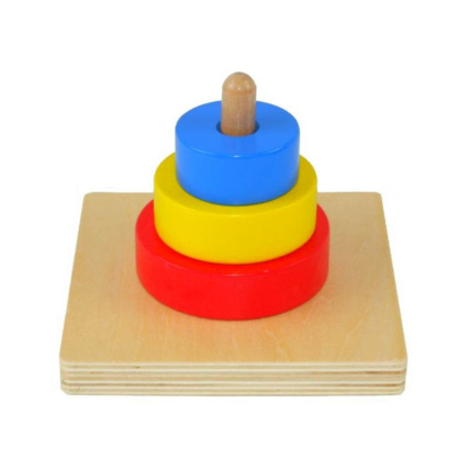 Avis 3 disques sur tige verticale ambiance montessori 1