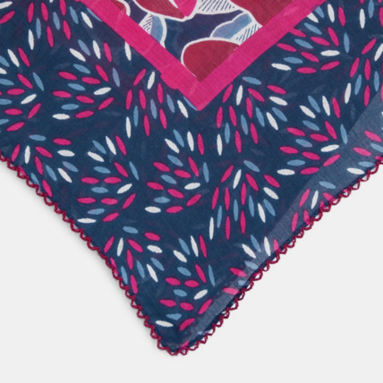 Avis Foulard imprimé en popeline rose fille OKAIDI 2