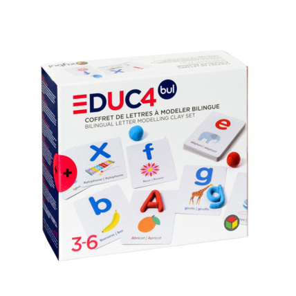 Avis Coffret de lettres à modeler bilingue Oxybul 1