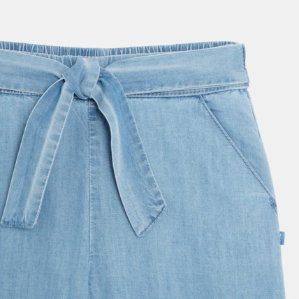 Avis Pantalon court et large bleu fille OKAIDI 2