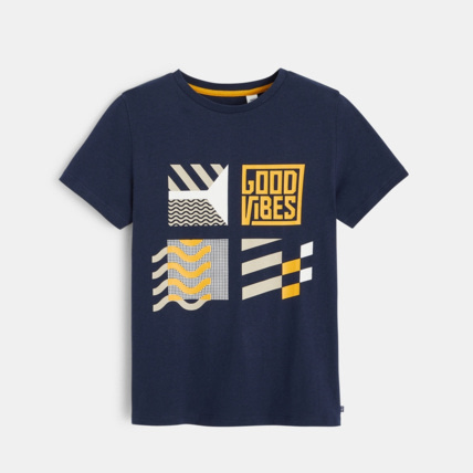 Avis T-shirt flammé motif sport bleu garçon OKAIDI 2