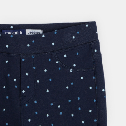 Avis Leggings chauds imprimés d'étoiles bleu fille OKAIDI 2
