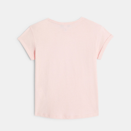 Avis T-shirt à message rose fille OKAIDI 4