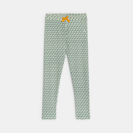 Avis Leggings imprimés en jersey vert fille OKAIDI 1